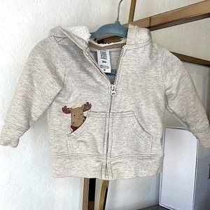 Carters baby moose Hoodie (3M)
